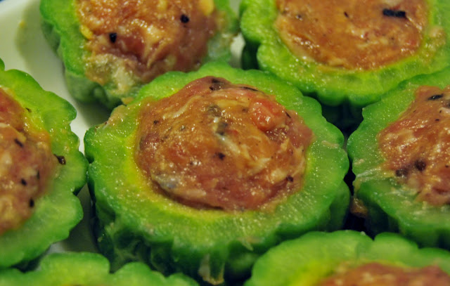 Stuffed Pork Mince with Bitter Melon