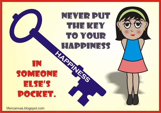 key to happiness cartoon