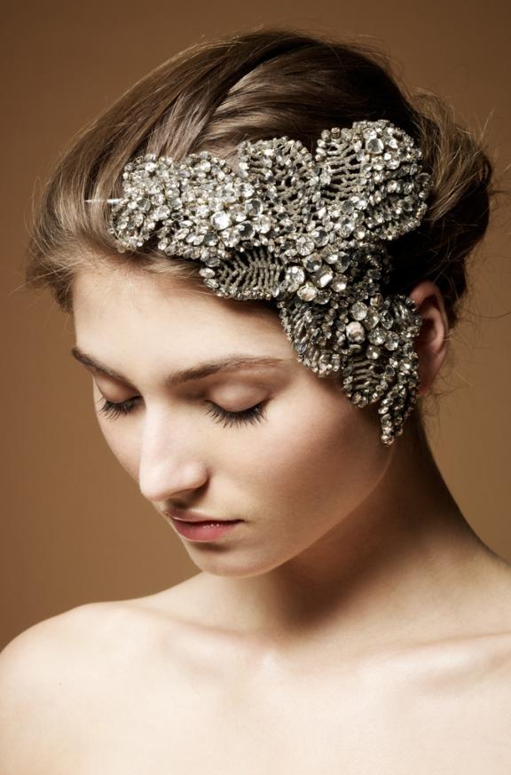Hair accessories , Head pieces , wedding flower , White 