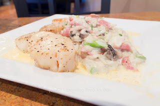 Seared Scallops and Risotto Entree