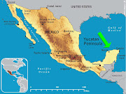 Puerto Morelos, Quintana Roo, Yucatan Peninsula, Mexico (map mexico large edited copy)