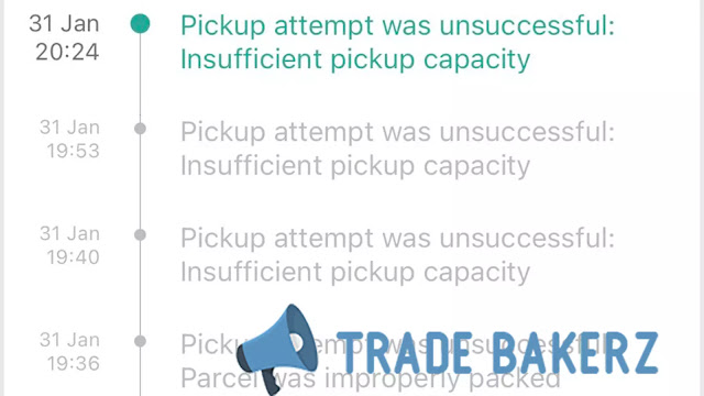 Insufficient pickup capacity