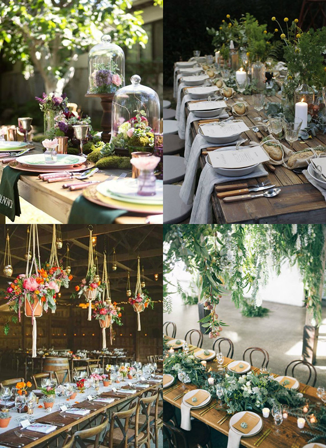 Ideas para decorar el banquete de boda con estilo rústico