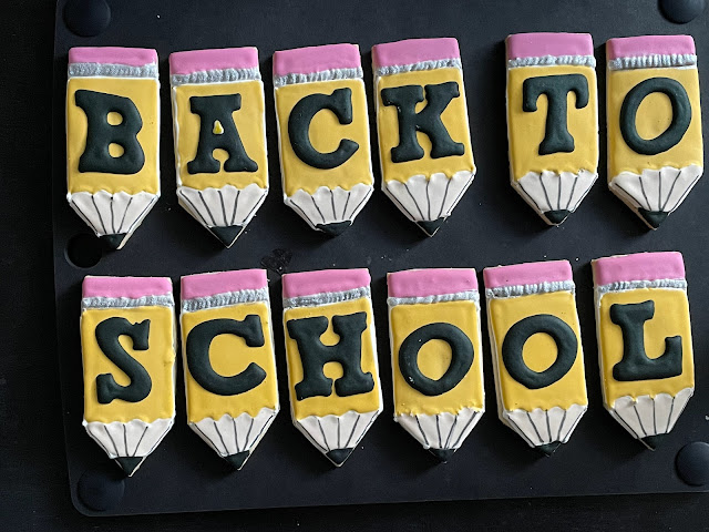 Back to school, back to school cookies, back to school decorated cookies, pencil cookies, how to make a pencil cookie,pencil cookie, royal icing, decorated cookies, best decorated cookies 2023