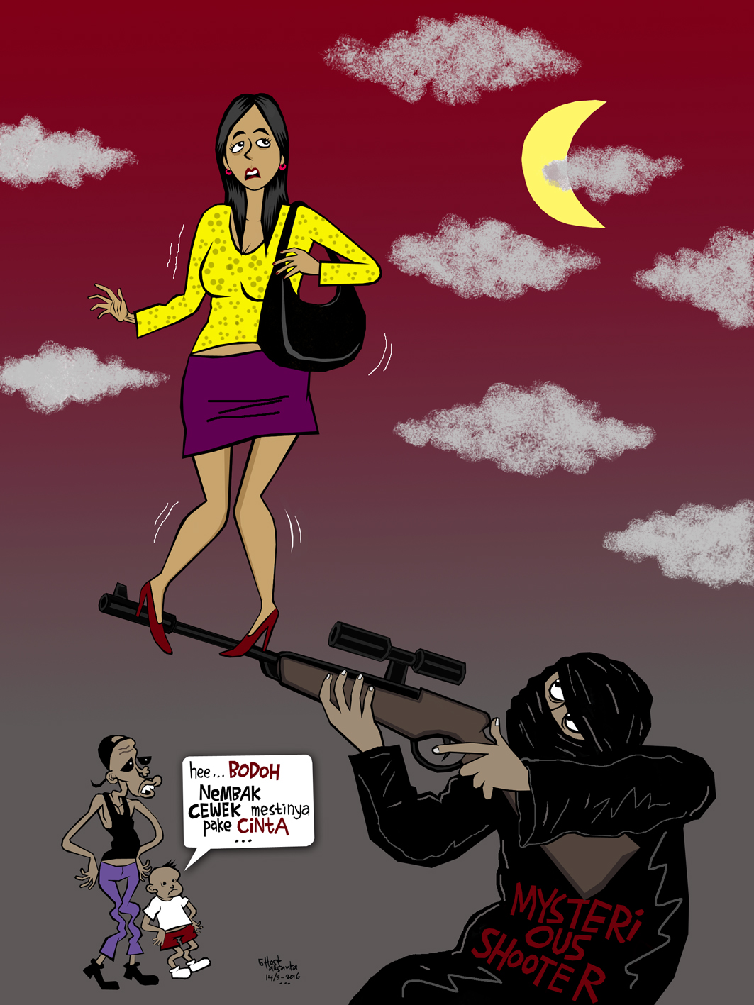 Gambar Kartun Lucu Sniper Komicbox