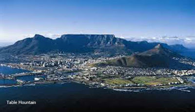  Table Mountain, Afrika Selatan   