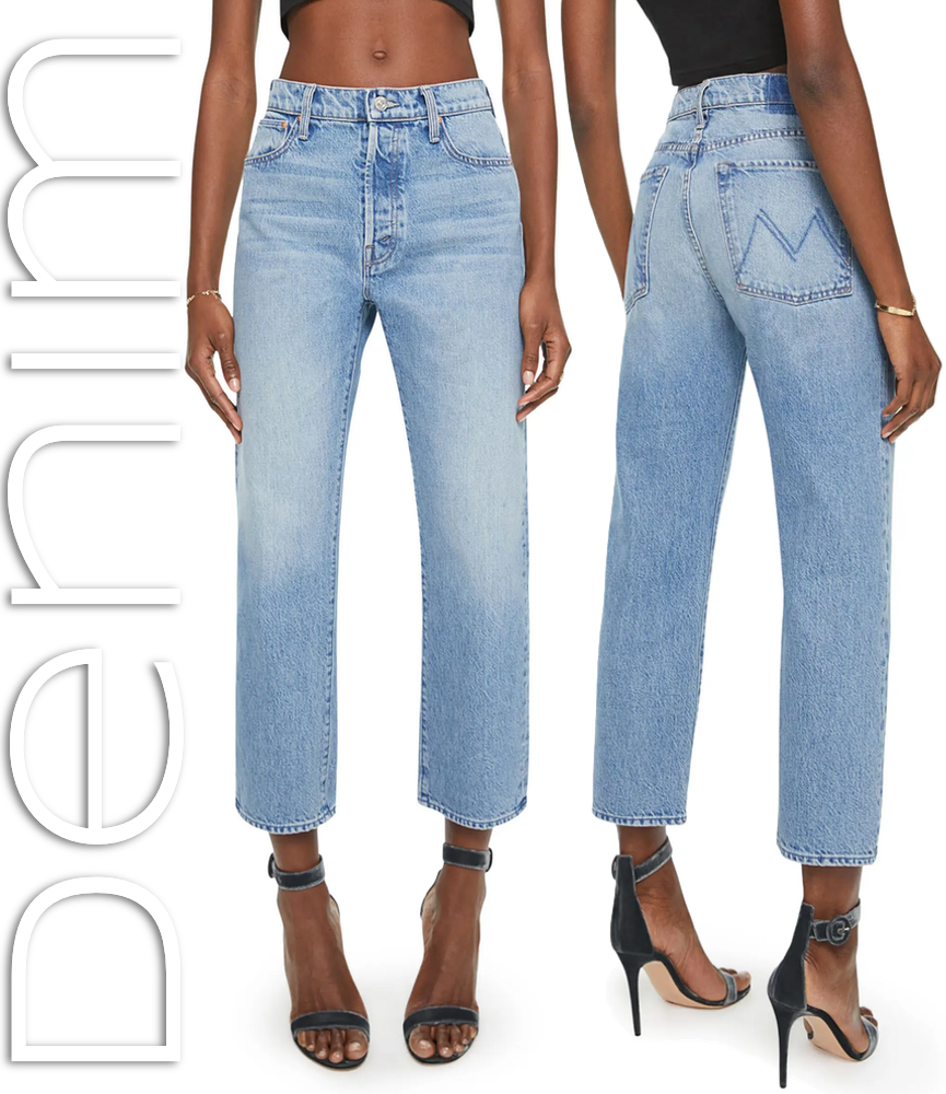 MOTHER The Ditcher Crop Straight Leg Jeans