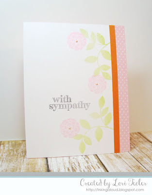 With Sympathy card-designed by Lori Tecler/Inking Aloud-stamps from Papertrey Ink