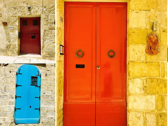 porte colorate mdina malta