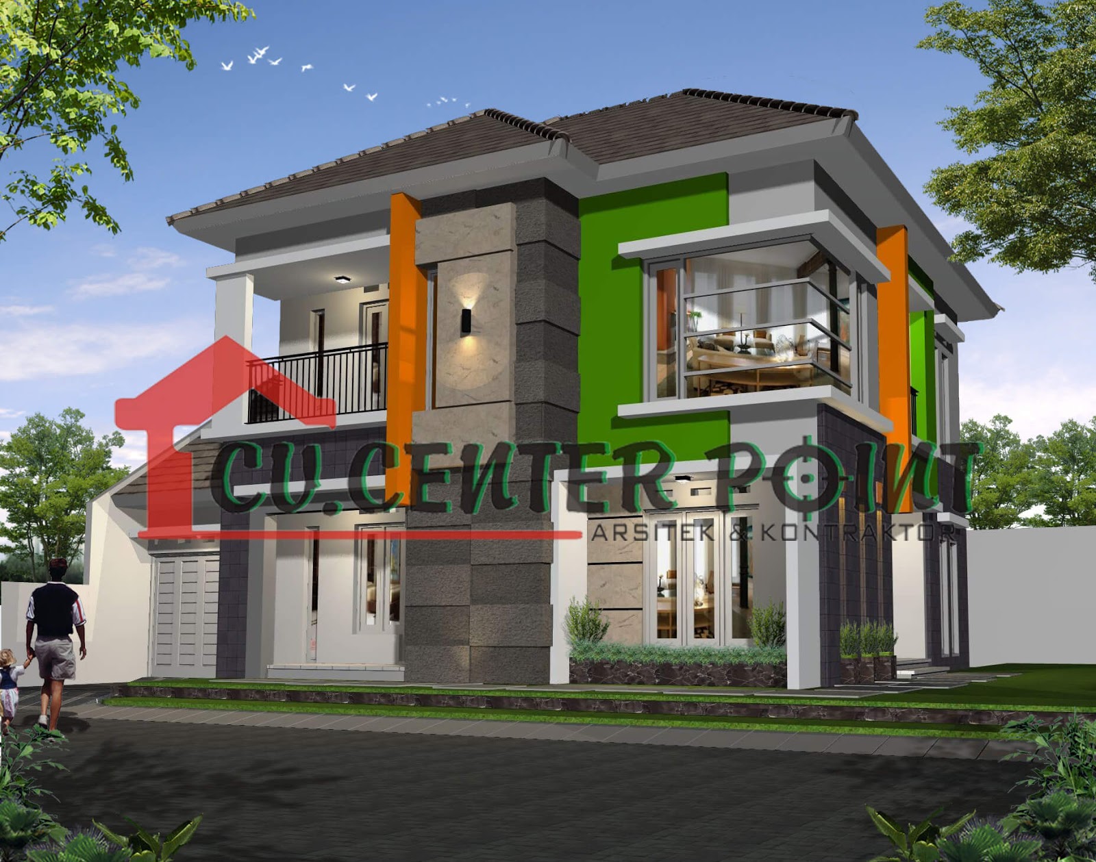 Gambar Rumah  Minimalis Warna  Orange  Inspirasi Terpopuler 