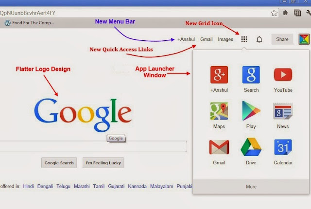 Google revamped its Logo and Navigation Bar