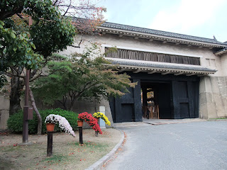 大阪城の菊花展の菊鉢