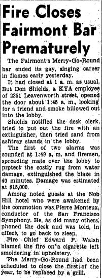 Article from the San Francisco Chronicle, 25 Dec. 1951, p. 3.