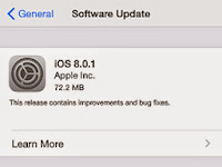 Apple Pushes iOS 8.0.1 Update to Tackle Bugs [Update: Do not install]