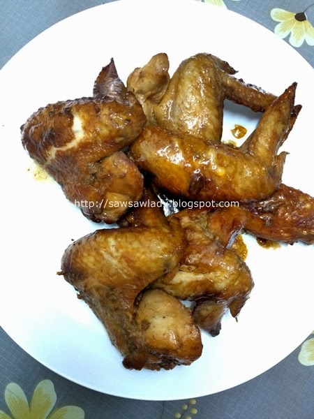 SawSawLady: Chicken Wing Panggang Yang Simple Dengan Bread 