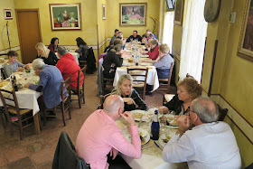 Dining room at Abacab Ristorante & Tordelleria, Massa, Tuscany, Italy.