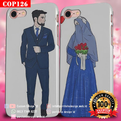 Model casing handphone couple pasangan muslim terbaru COP126