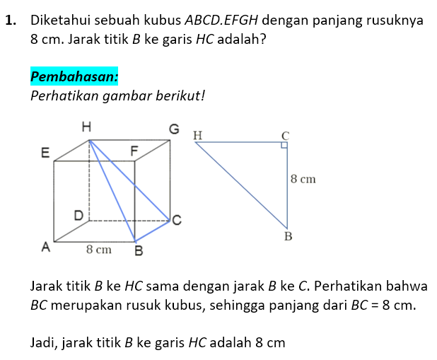 Soal Dan Pembahasan Dimensi Tiga 1