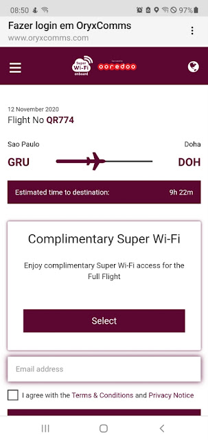 Como é voar com a Qatar Airways