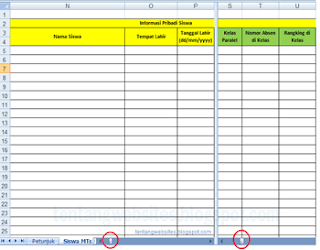 Cara melipat tampilan excel