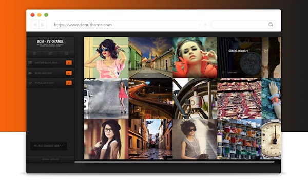 DCM-V2 Orange Blogger Template