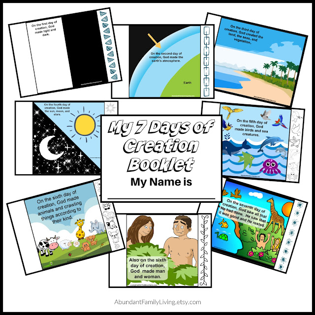 7 Days of Creation Flip Book for Kids