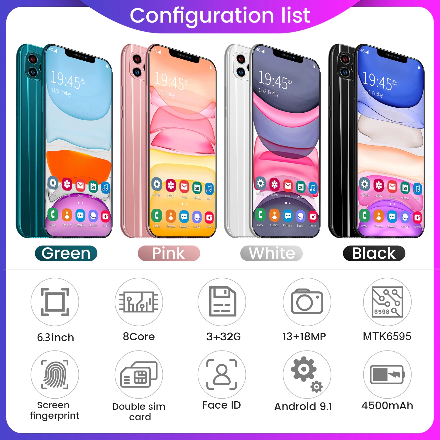 SAILF i12 pro Android 9.0