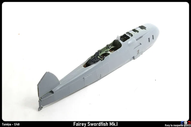 Fuselage du Swordfish de Tamiya au 1/48.