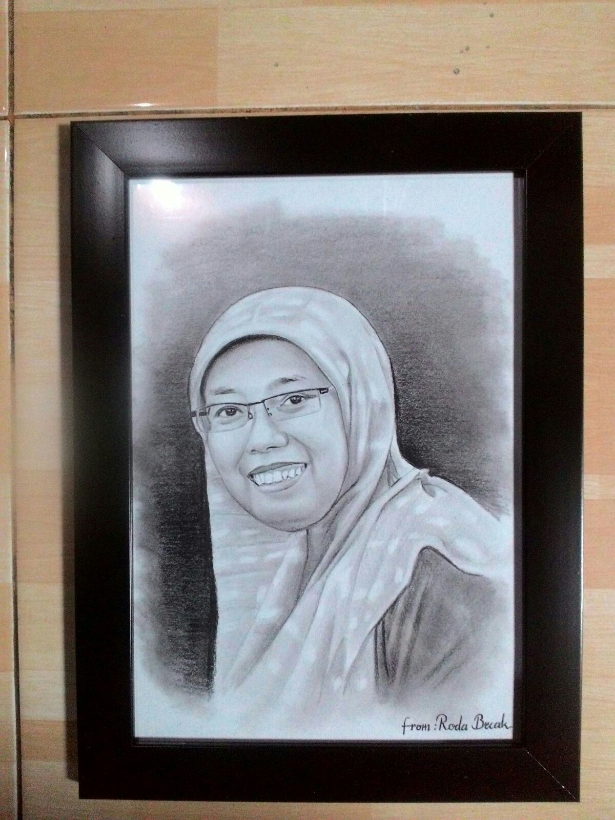 JASA SKETSA WAJAH PENSIL REALIS HITAM PUTIH MURAH BERKUALITAS