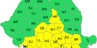 Cod galben de ger în județul Dolj pentru următoarele două zile