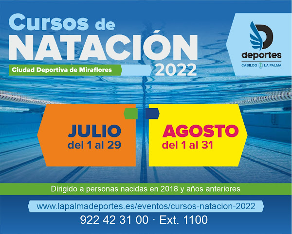 Deportes amplía el plazo de inscripción a los Cursos de Natación de este verano hasta el 24 de junio