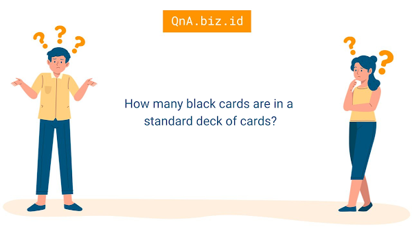 How Many Black Card in a Deck
