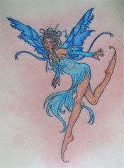 angel fairy temporary tattoo