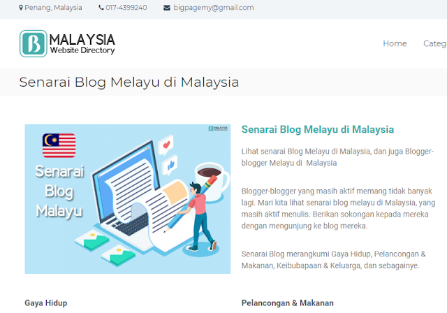 Blog Abam Kie Tersenarai Di Direktori Big Page