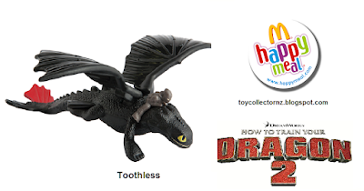 McDonalds How to Train Your Dragon 2 Happy Meal Toys 2014 - Toothess Toy