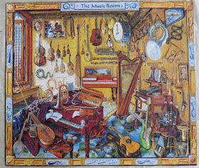 jigsaw puzzle with musical instruments