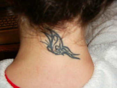 Trendy Neck Tattoos for Girls 2011