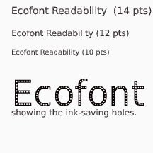 Going Green with Econfont and classroom handouts