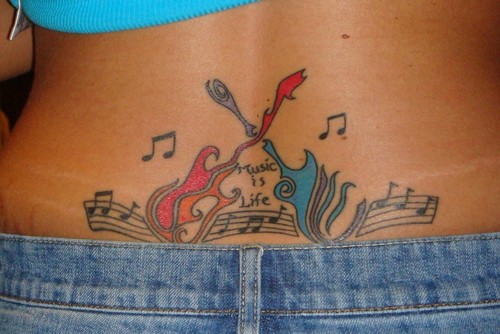Guitar Tattoo Meanings And Pictures