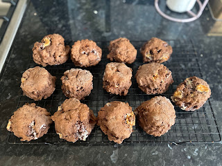 Chocolate and Marshmallow scones