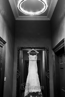 wedding dress at Rise Hall