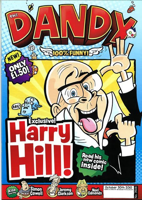 Harry Hill, comedian, writer, and presenter of TV Burp is the new lead strip 