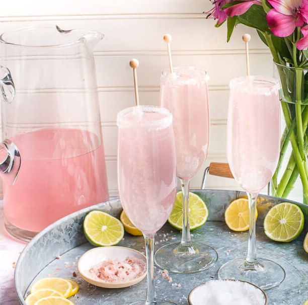 PINK CHAMPAGNE MARGARITA #drink #partydrink