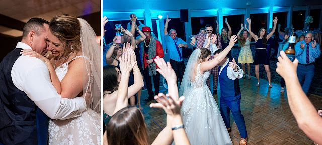 Bride and Groom having fun at Reception