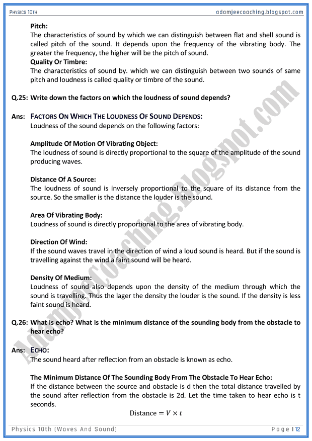 waves-and-sound-question-answers-physics-10th