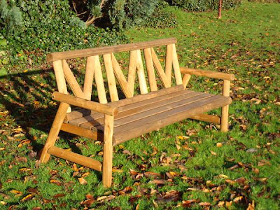 wooden garden bench