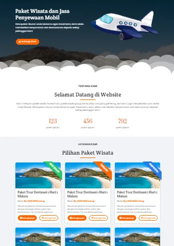 landing page blogspot