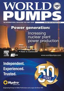 World Pumps. The international magazine for pump users 626 - July & August 2019 | ISSN 0262-1762 | TRUE PDF | Mensile | Professionisti | Tecnologia | Meccanica | Oleodinamica | Pompe
For 60 years, World Pumps has been the world's leading pump magazine, keeping the pump industry and its customers informed about all the technical and commercial developments in their industry.