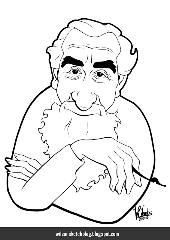 Caricature of Al Hirschfeld.