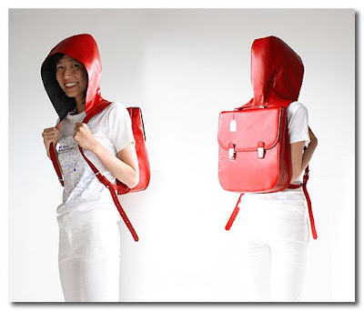 backpack with hood by company